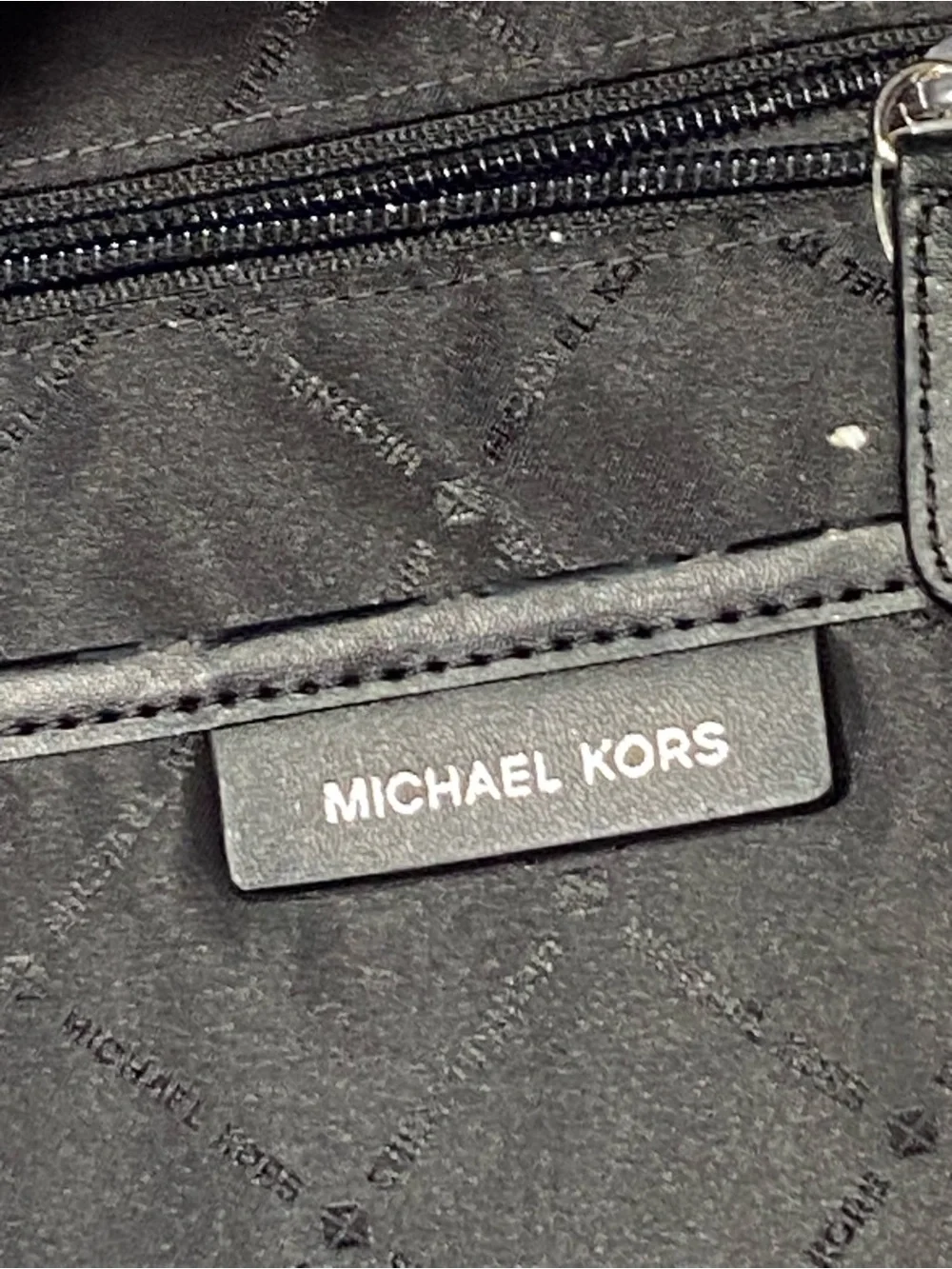 Michael Kors Red and Black Logo Backpack